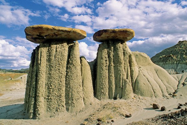 Alberta Badlands Layers of time Hoodoos Formed by Erosion