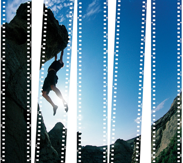 Photo Inspiration Old Is New Hanging On Rock Climbing Filmstrip