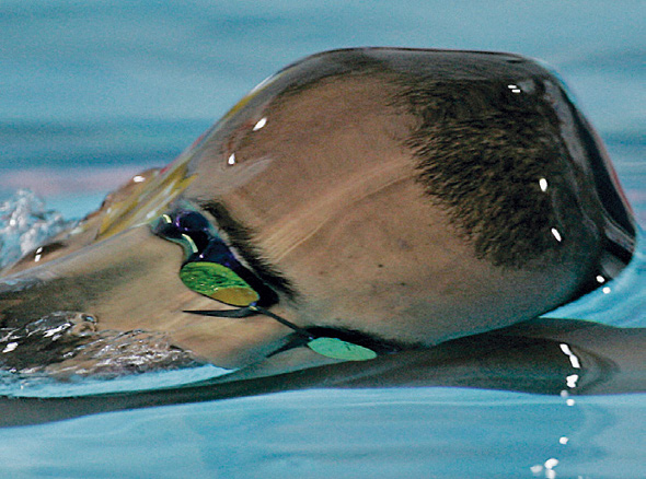 Keeping an Eye on the Action Gregory Arkhurst Swimmer