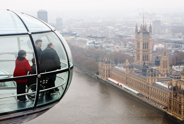 Michael Willems Top Ten Travel Tips for 'Togs London Eye Ferris Wheel Parliament