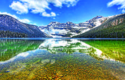 PHOTONews Summer Challenge Thane Vanderaegen Spring Reflection on Cameron Lake