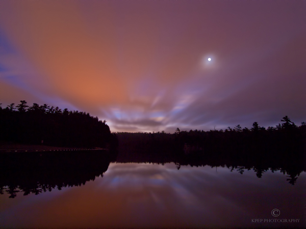 Long Exposure Landscape Photography - Photo Copyright Kevin Pepper - Rockwood Morning Moon