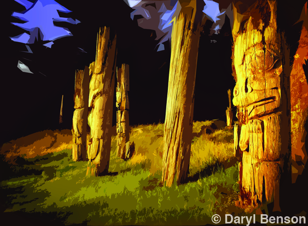 Daryl Benson - One Click Wonder - Homage to Emily Carr Cutout Photoshop