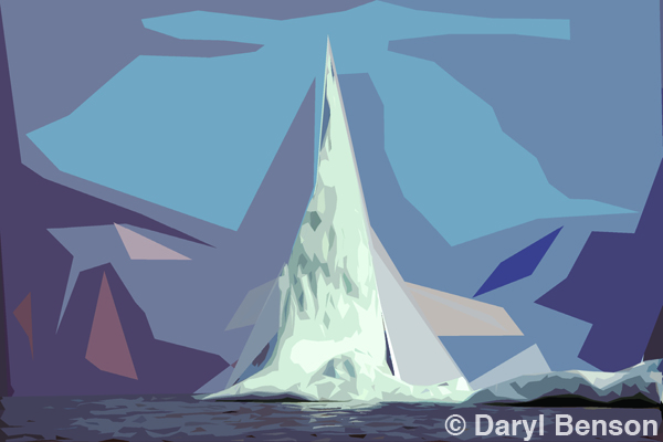 Daryl Benson - One Click Wonder - Homage to Lawren Harris Cutout Photoshop