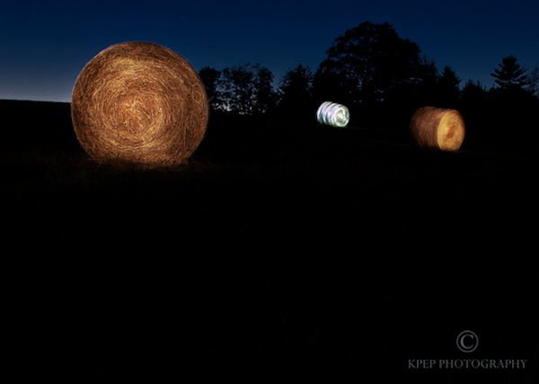 Kevin Pepper - Light Painting - Hay Bales