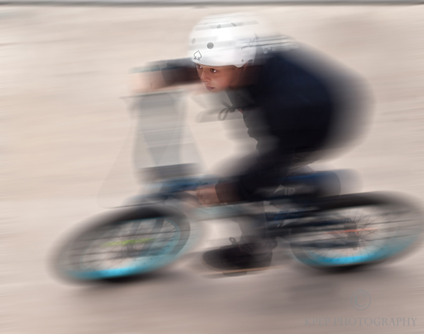 Kevin Pepper - Panning Photography - Blue Lightning