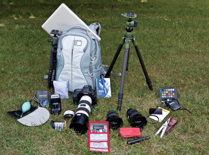 Eli Amon - Gearing up for Photo Adventures - Packed Gear