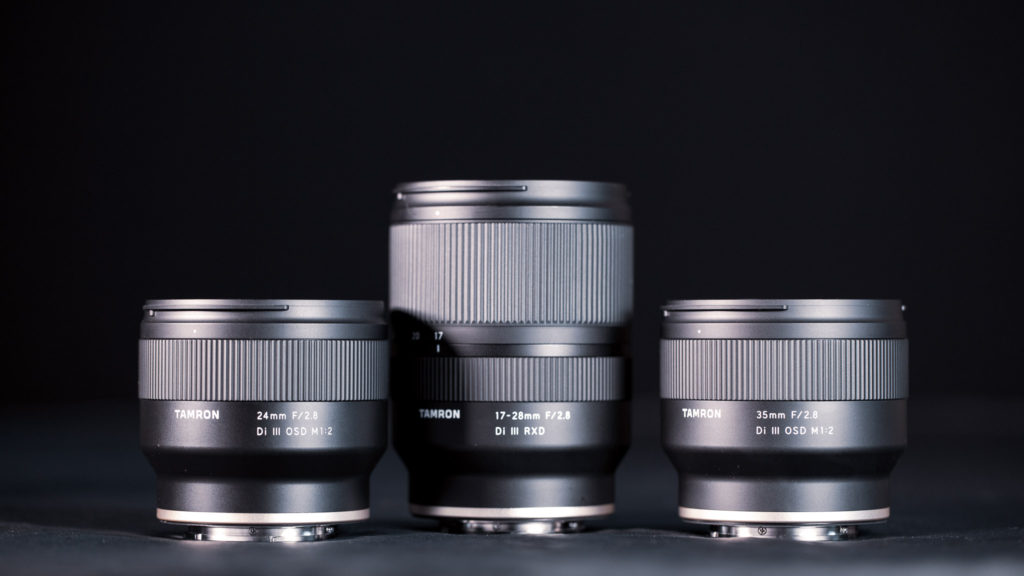 Tamron 20mm, 24mm, and 35mm Sony-E mount Lens