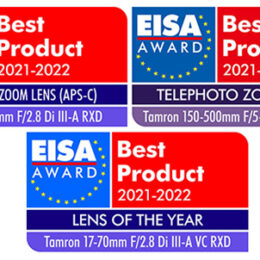 Tamron Lenses Awarded with Three Prestigious 2021-2022 EISA Awards