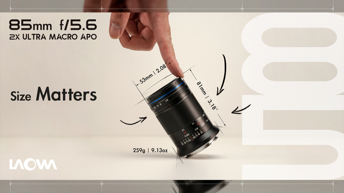Size Matters! NEW & TINY 85mm f/5.6 2x Ultra Macro APO - PHOTONews