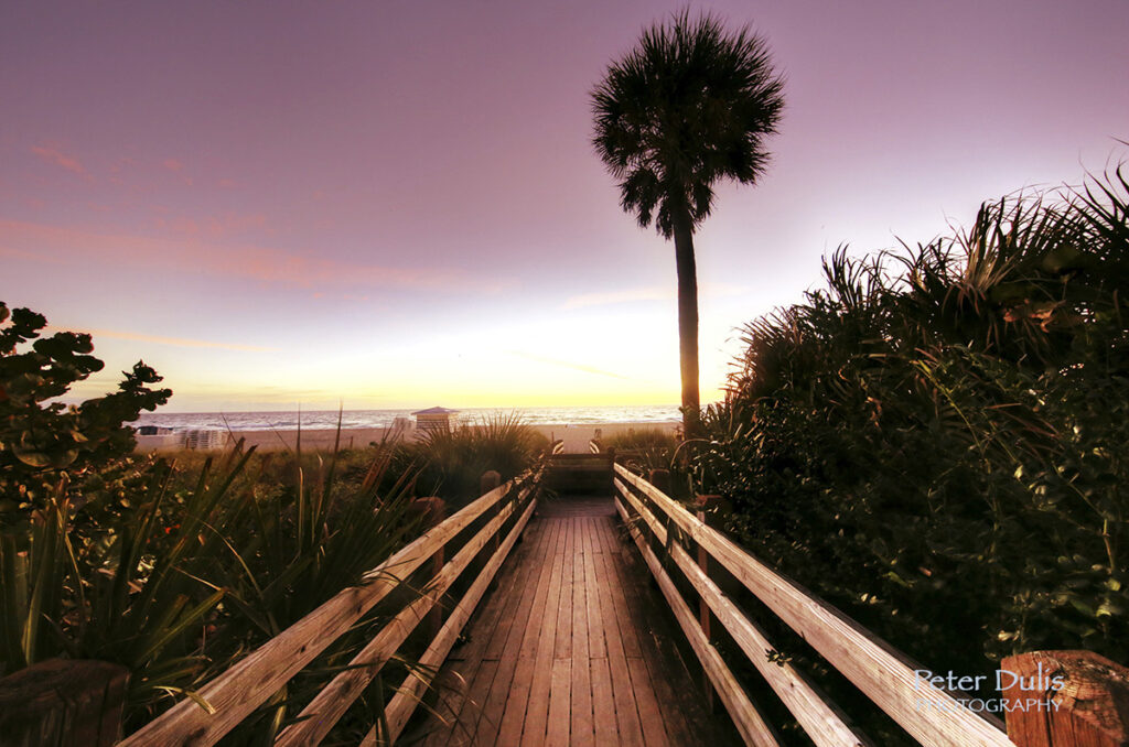 Romantic Miami Boardwalk