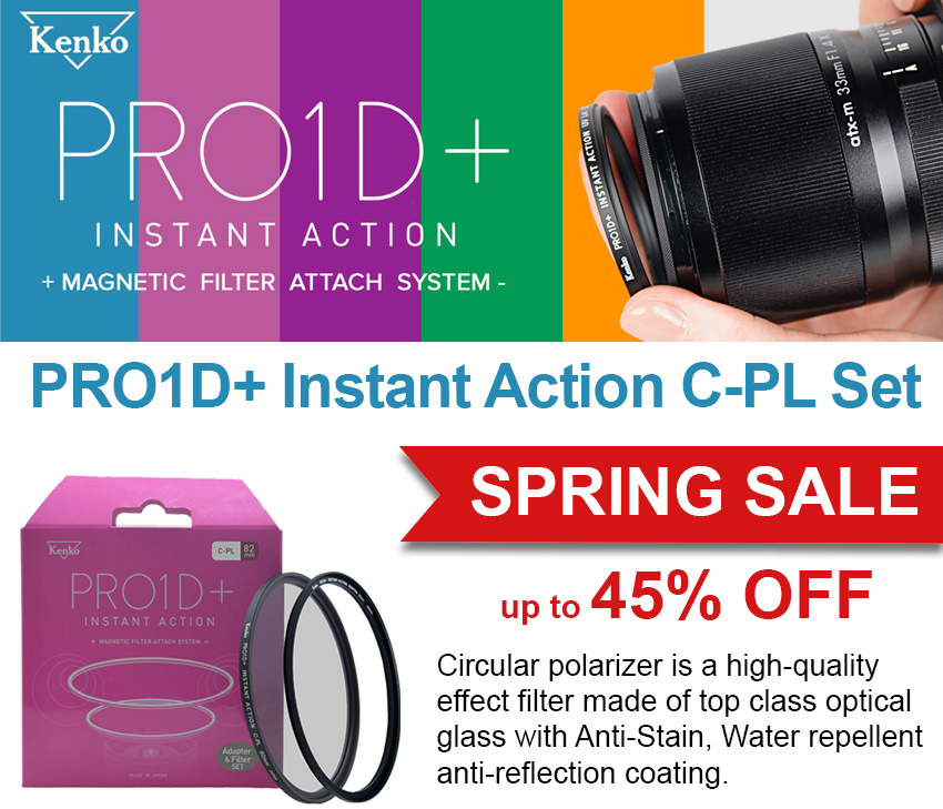 Kenko PRO1D+ Instant Action C-PL Filter Set